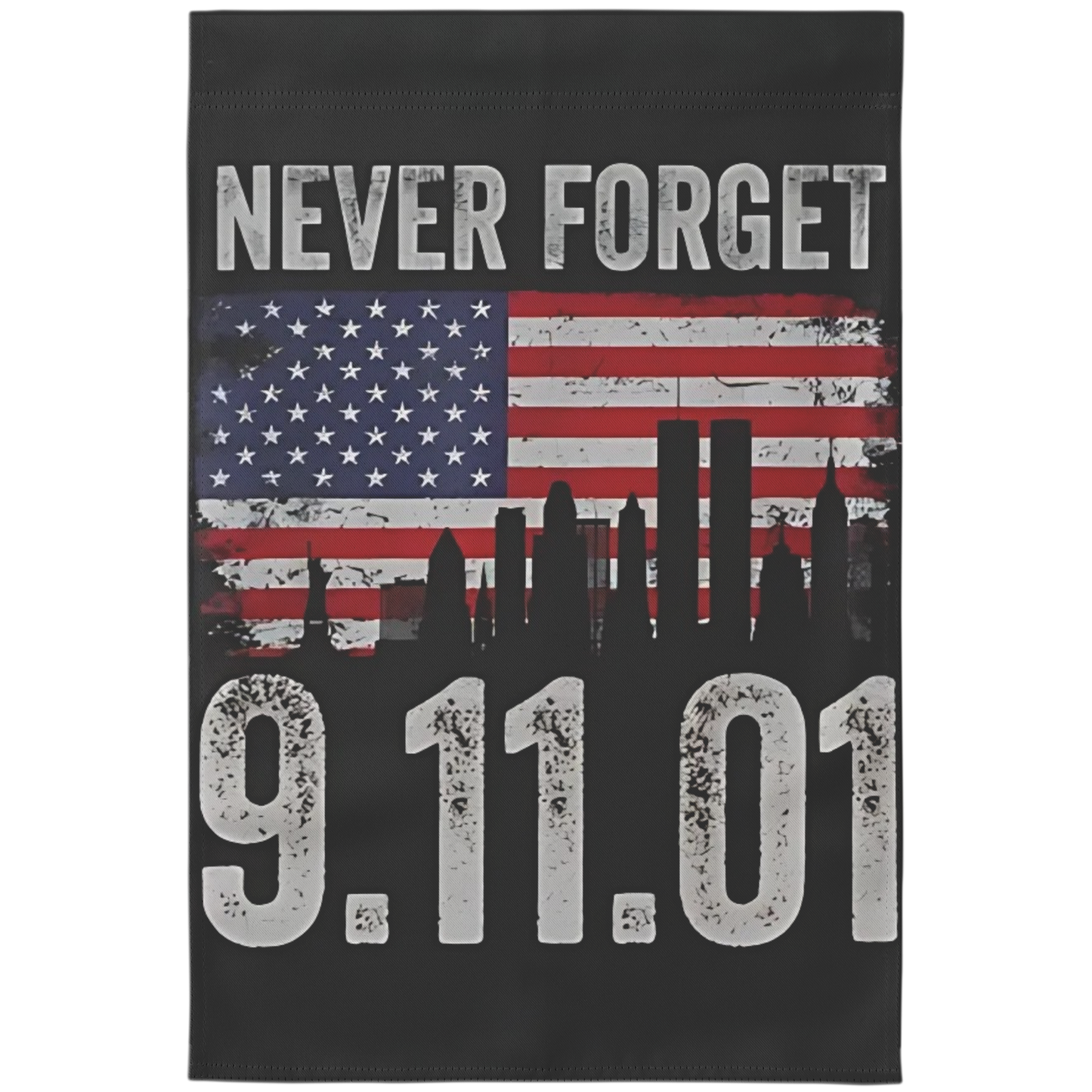 9.11.2001 Never Forget - September 11th Remembrance Double Sided Yard Flag