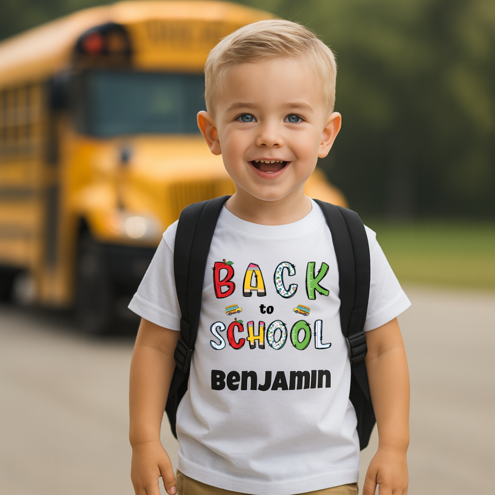Back to School Toddler Personalized T-Shirt