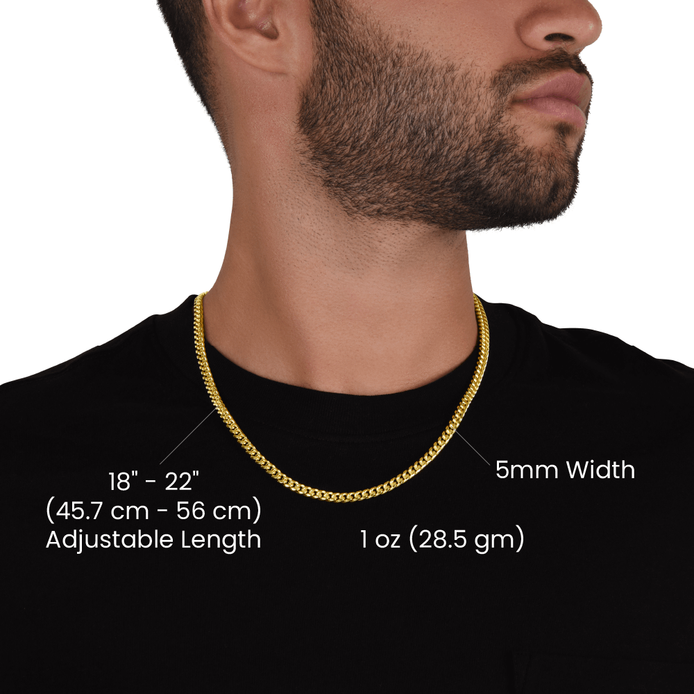 Cuban Link Chain Necklace - To My Dad - Father's Day