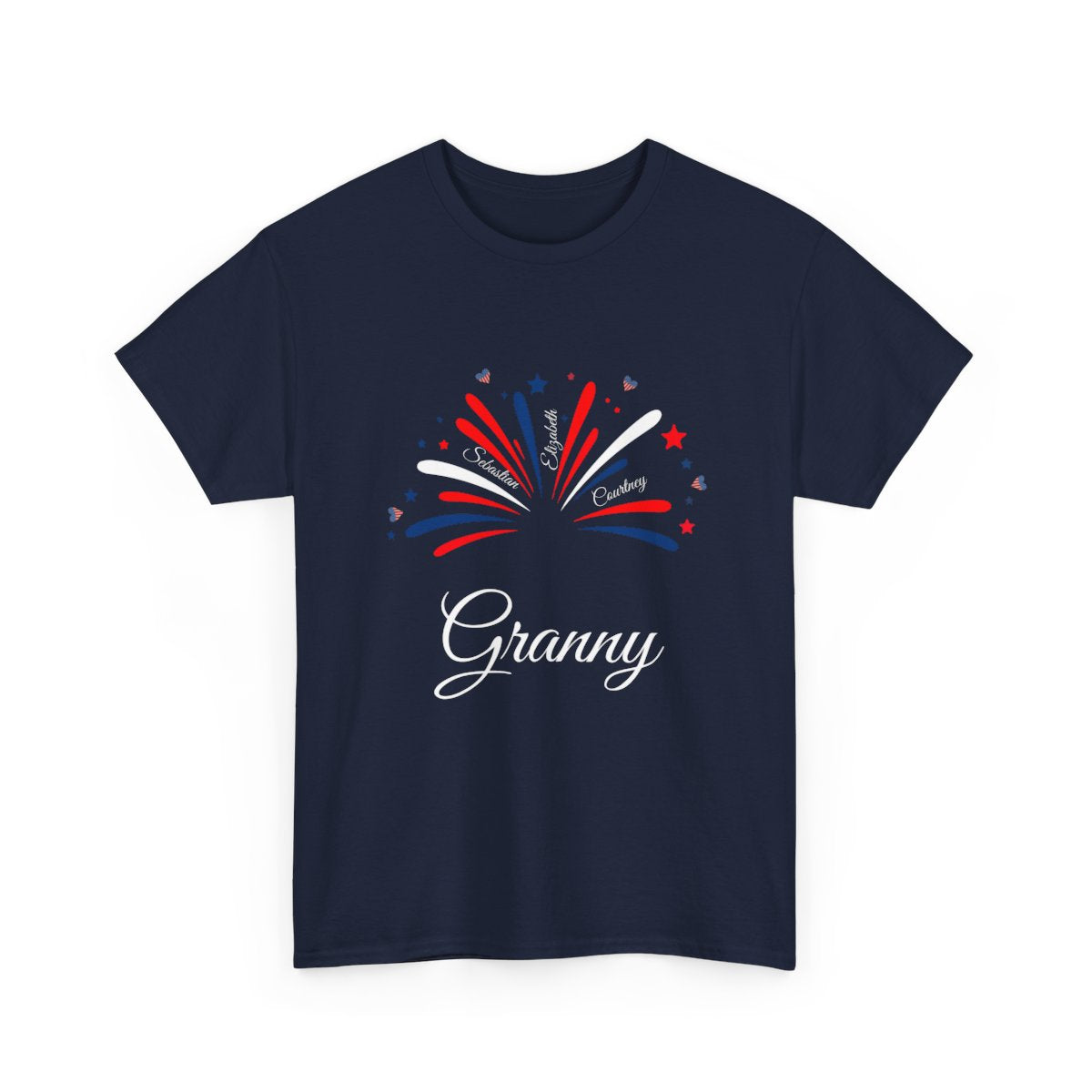 4th of July Unisex Tshirt - Fireworks with Personalization