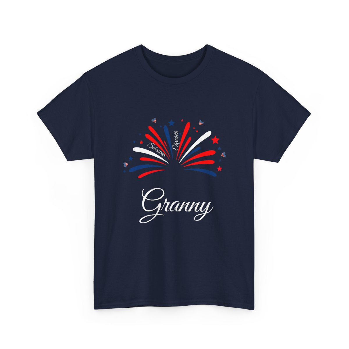 4th of July Unisex Tshirt - Fireworks with Personalization