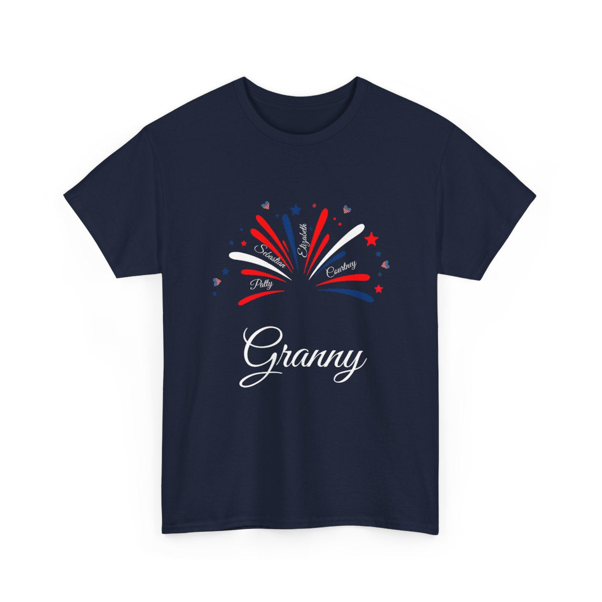 4th of July Unisex Tshirt - Fireworks with Personalization