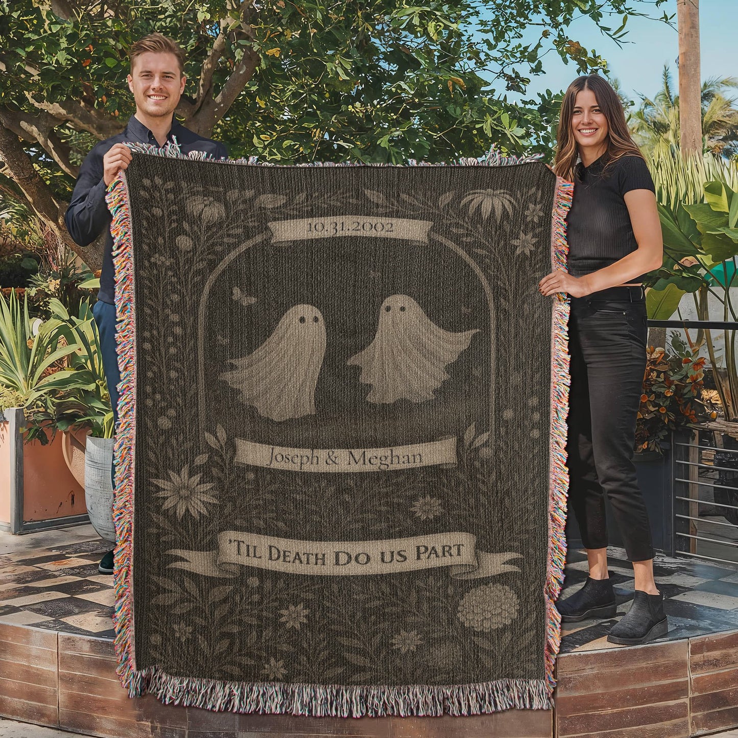 Til Death Do Us Part – Personalized Heirloom Woven Blanket