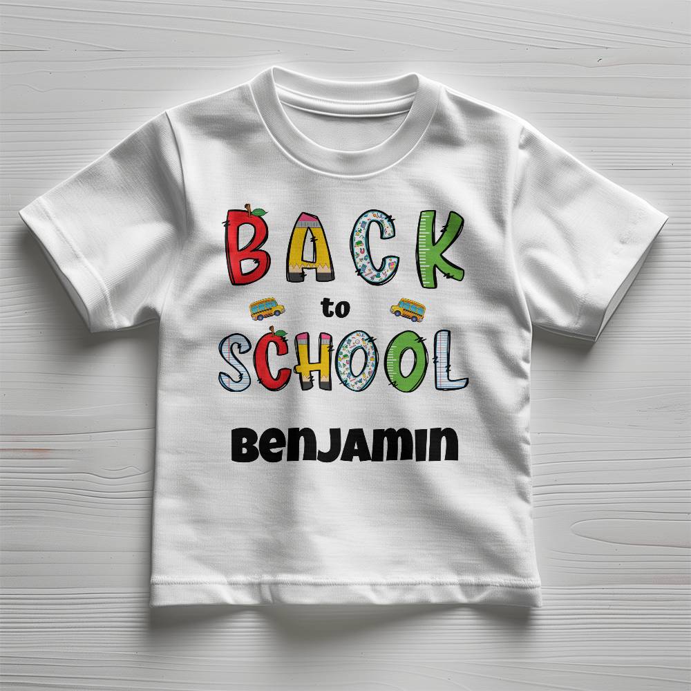 Back to School Toddler Personalized T-Shirt