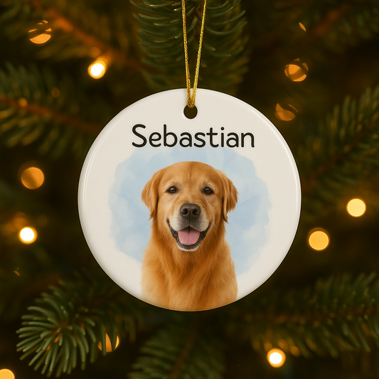 Personalized Pet Photo Christmas Ornament