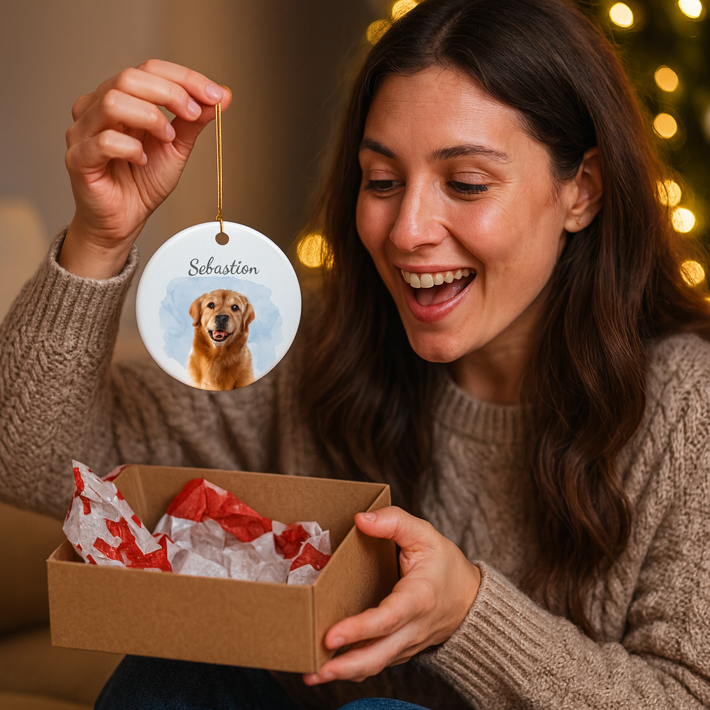 Personalized Pet Photo Christmas Ornament