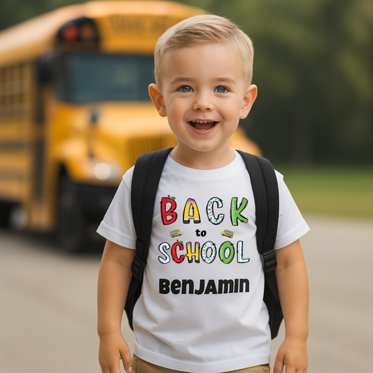 Back to School Toddler Personalized T-Shirt