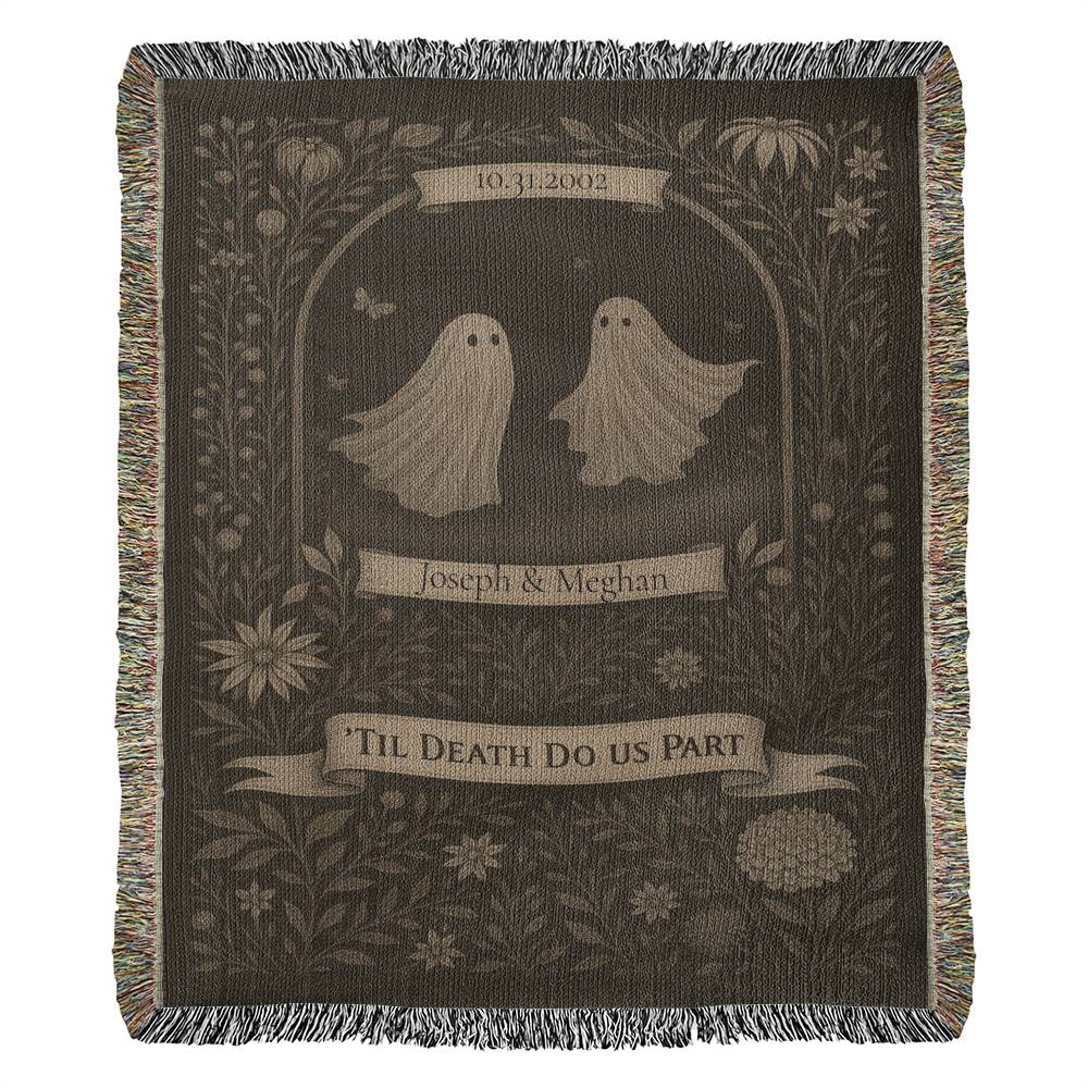 Til Death Do Us Part – Personalized Heirloom Woven Blanket