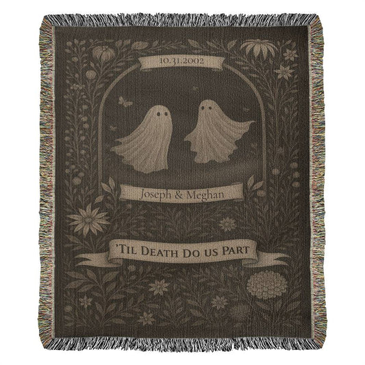 Til Death Do Us Part – Personalized Heirloom Woven Blanket