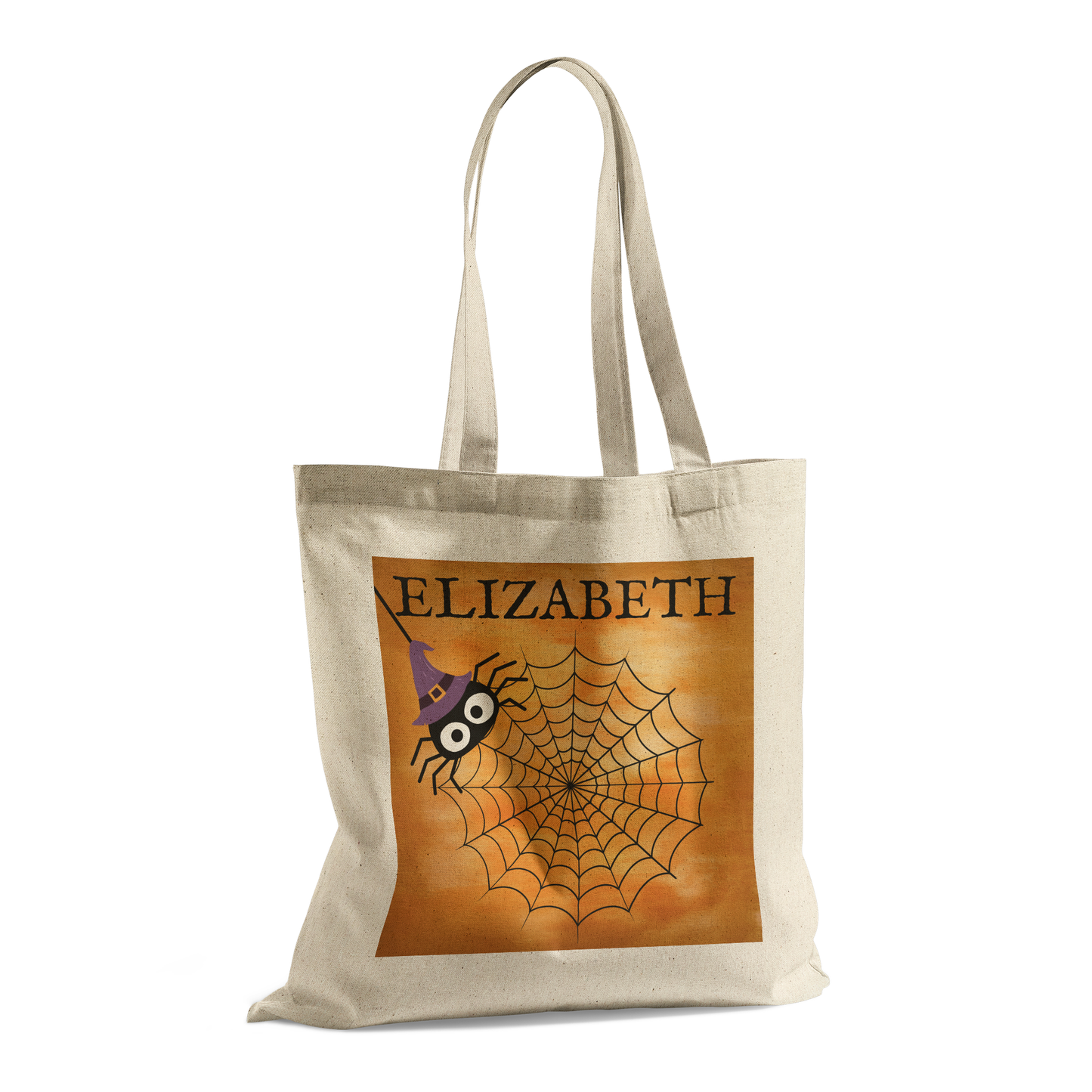 Personalized Cotton Trick or Treat Tote Bag – with 6 Fun Designs