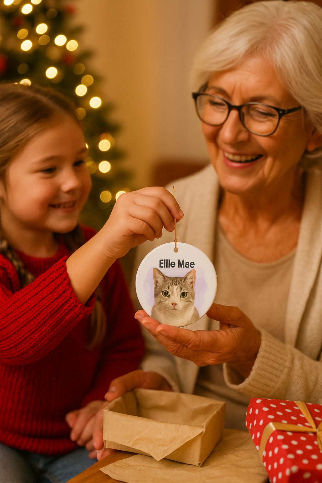 Personalized Pet Photo Christmas Ornament