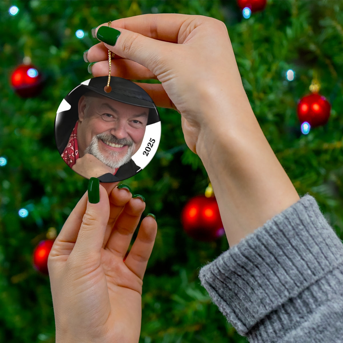 Oval Ceramic Ornament