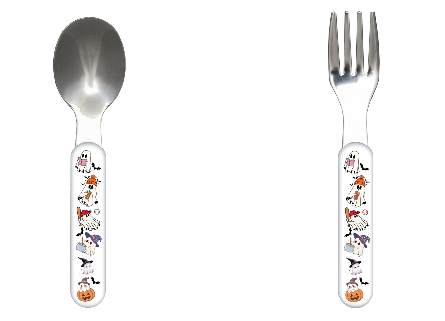 FUN Halloween Kids Silverware Set (Fork and Spoon)