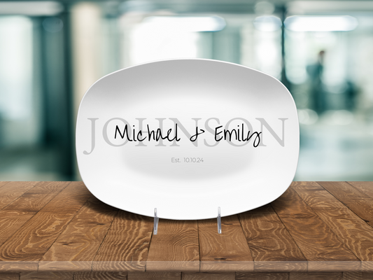 Personalized Wedding, Housewarming, Anniversay Serving Platter – Made in USA