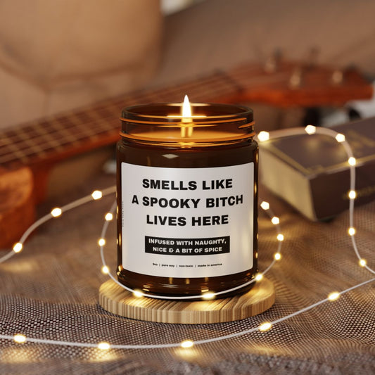 FUNNY Halloween Scented Candles - Soy Wax Blend - Great Gifts