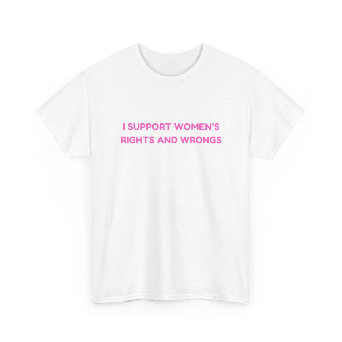 I SUPPORT WOMEN'S RIGHTS AND WRONGS